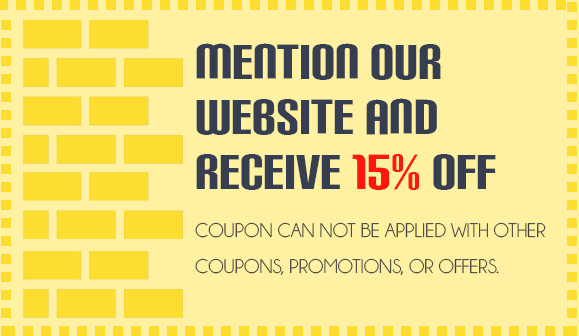 Mention our website and receive 15% off!