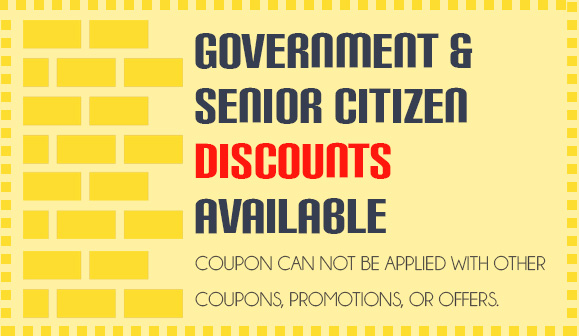 Government & Senior Citizen Discounts Available